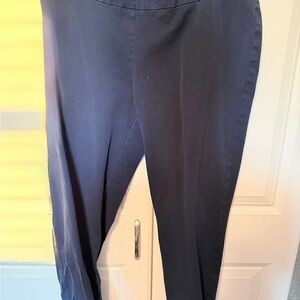 crown & ivy Navy Ponte Stretch Pants